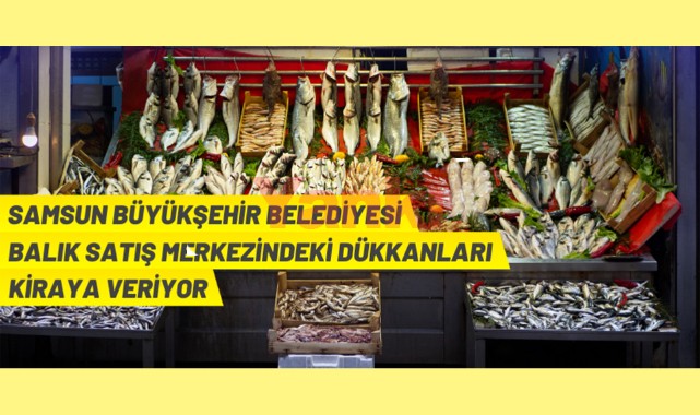 Samsun'da balık dükkanları kiraya verilecek