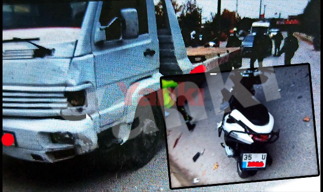 Sanayide kaza: Çekici ile çarpışan motosikletli ağır yaralandı