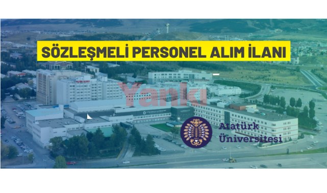 Sözleşmeli personel alım ilanı