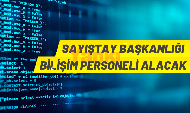 T.C. Sayıştay Başkanlığı sözleşmeli personel alacak