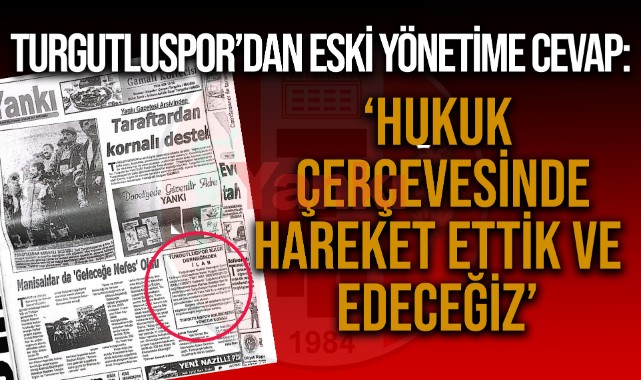 Turgutluspor'dan açıklama: 'Hukuk Çerçevesinde Hareket Ediyoruz'