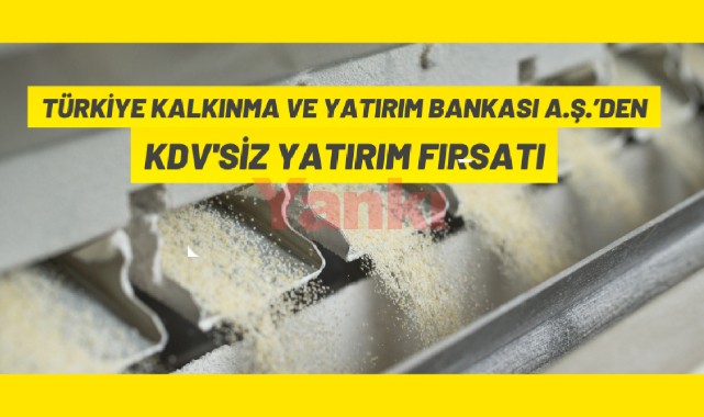 Türkiye Kalkınma ve Yatırım Bankası A,Ş.'den satılık fabrika