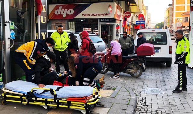 Otomobil ile motosiklet çarpıştı: 2 yaralı