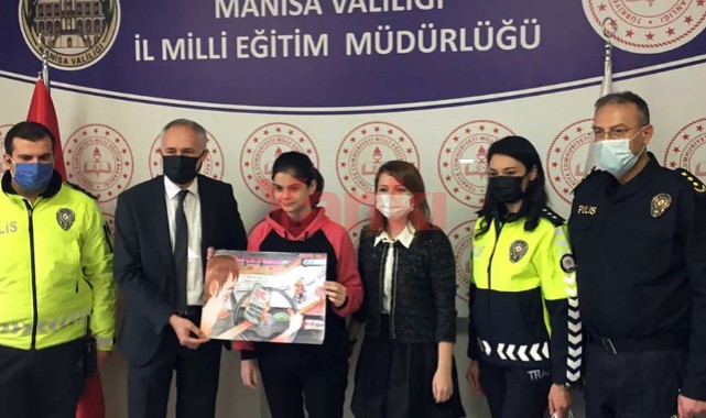 Trafik Güvenliği konulu Yarışmada Birinci Zübeyde Hanım M.T.A.L'den