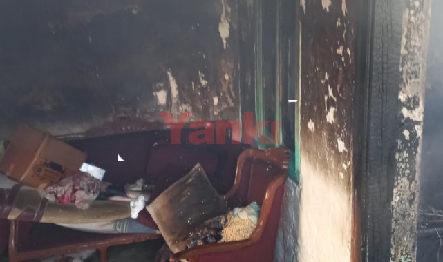 Evde çıkan yangında mahsur kalan engelli yaşamını yitirdi