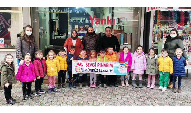 Sevgi Pınarım Anaokulu öğrencilerinden Yankı'ya ziyaret
