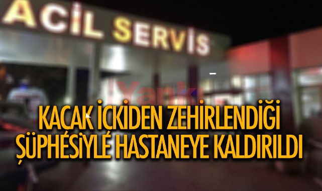 Turgutlu'da bir kişi kaçak içkiden zehirlendiği şüphesiyle hastaneye kaldırıldı