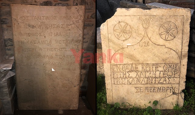 Turgutlu’da Rumlara ait son mezar taşları