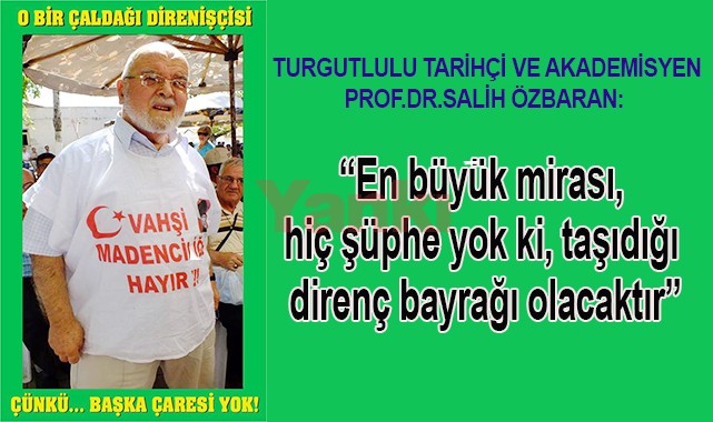 Prof. Dr. Salih Özbaran yazdı