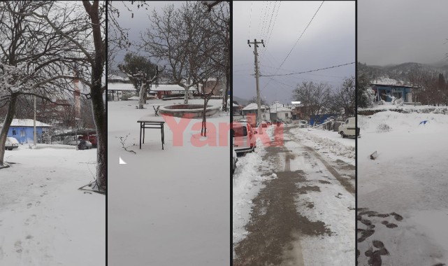 Turgutlu'dan kar manzaraları