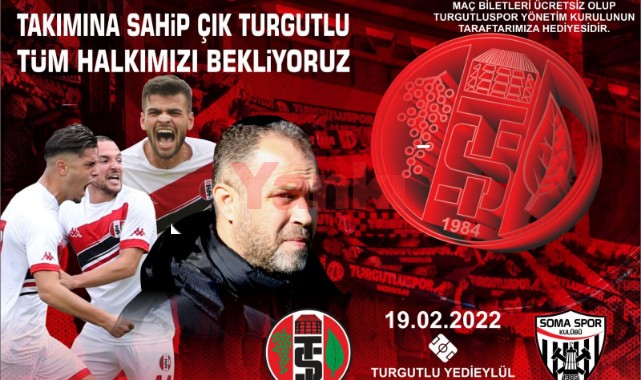 Turgutluspor - Somaspor maçının biletleri ücretsiz!