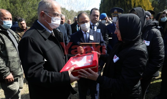 Polis memuru Turan Sütçü'nün naaşı şehitliğe nakledildi