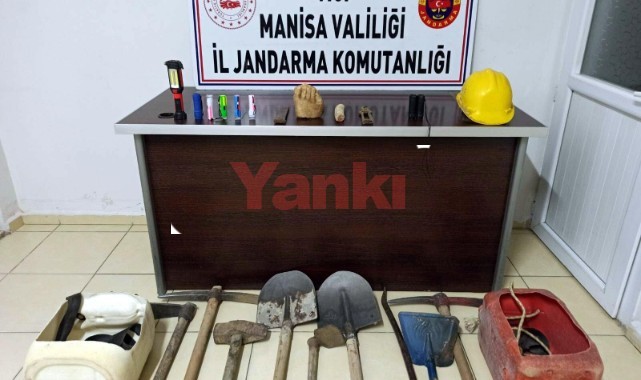 Kaçak kazıda Mezolitik döneme ait figürle yakalandılar 