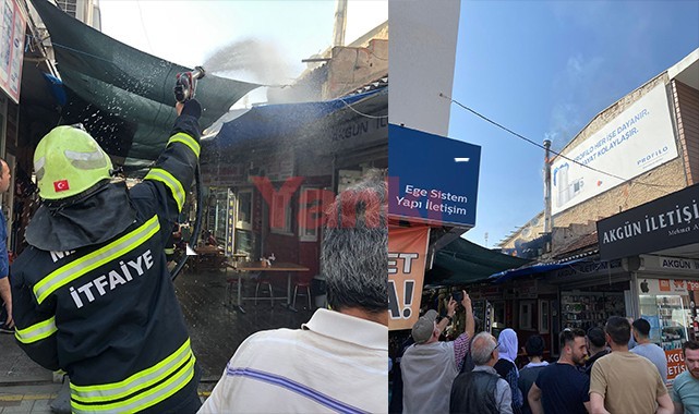 Turgutlu'da baca yangını panik yaşattı