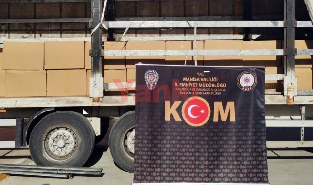 1 milyon 800 bin TL'lik kaçak sigara ele geçirildi