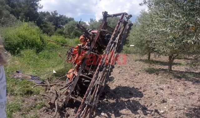 Devrilen traktörünün altında kalan çiftçi yaşamını yitirdi