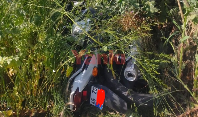 İzzettin’de devrilen motosikletin sürücüsü ağır yaralandı