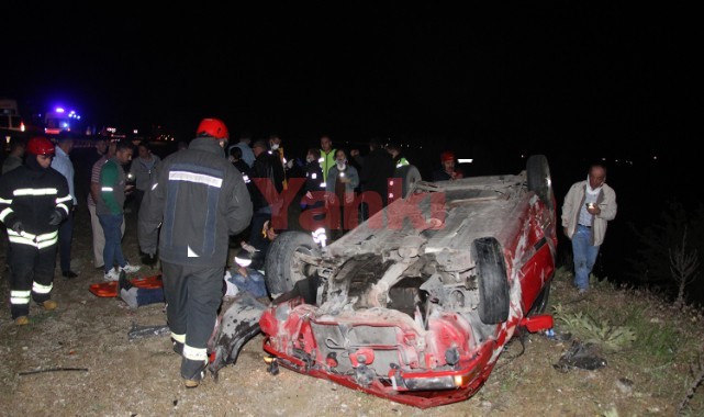 Kontrolden çıkan otomobil takla attı: 1 çocuk öldü, 7 kişi yaralandı
