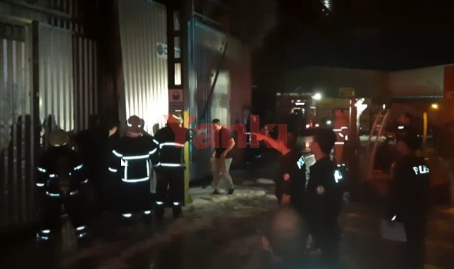 Palet fabrikasında çıkan yangın korkuttu