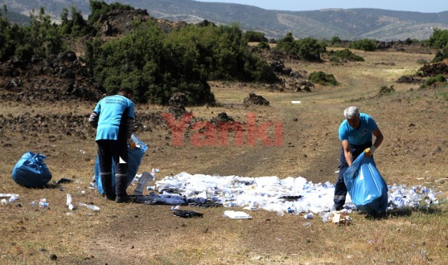 Türkiye'nin ilk ve tek UNESCO sertifikalı jeoparkına dökülen çöpler tepki çekti