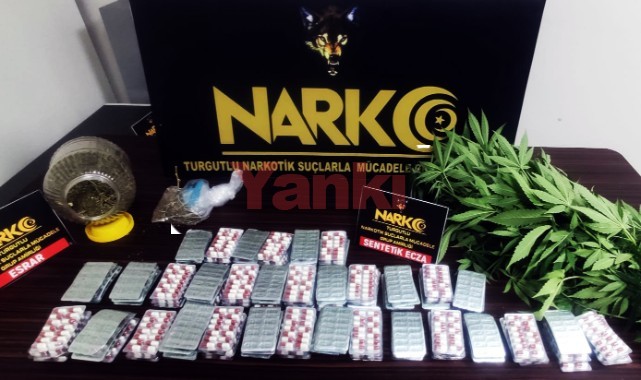 1777 uyuşturucu hap ve 400 gram esrarla yakalandı!