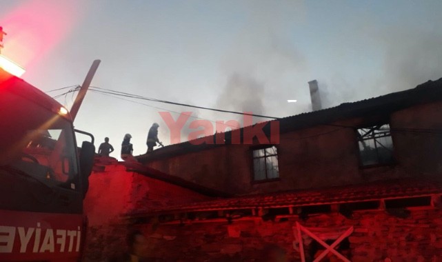 Evini ateşe veren koca öldü, eşi ve 2 çocuğu ağır yaralı