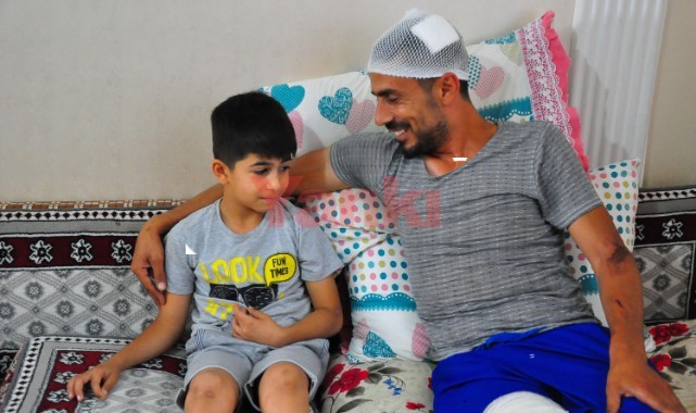 Kazada oğluyla aracın altına girmekten kurtuldu: Kendimi en mutlu baba hissediyorum 