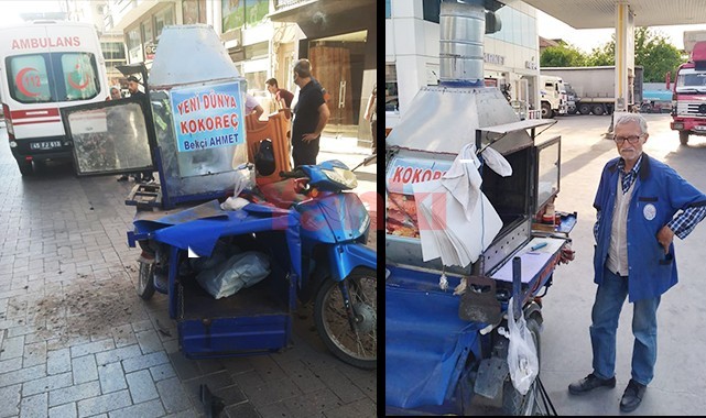 Otomobille çarpışan seyyar kokoreççi yaşamını yitirdi