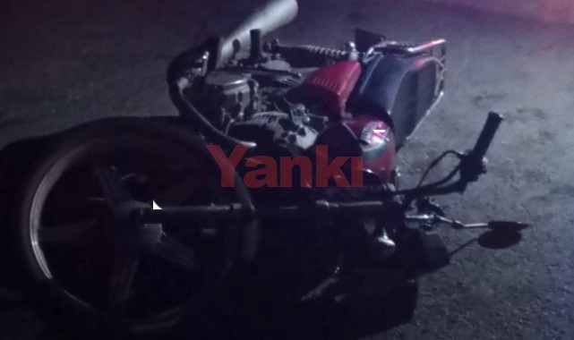 Yaban domuzuna çarpan motosikletli yaralandı