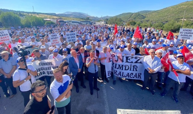CHP'den özelleştirmeye karşı çıkan madencilere destek: 'Kömür vatandır, vatan satılmaz'