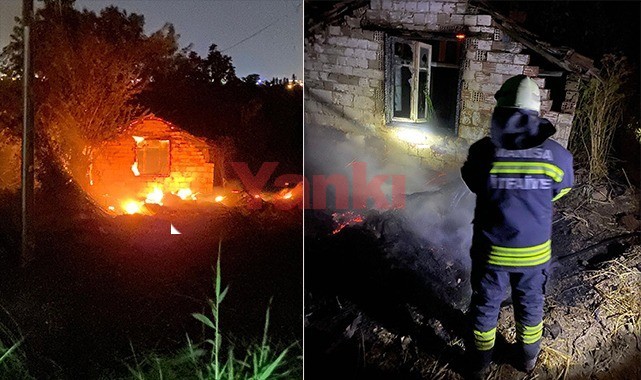İzzettin’deki metruk dam yangını söndürüldü