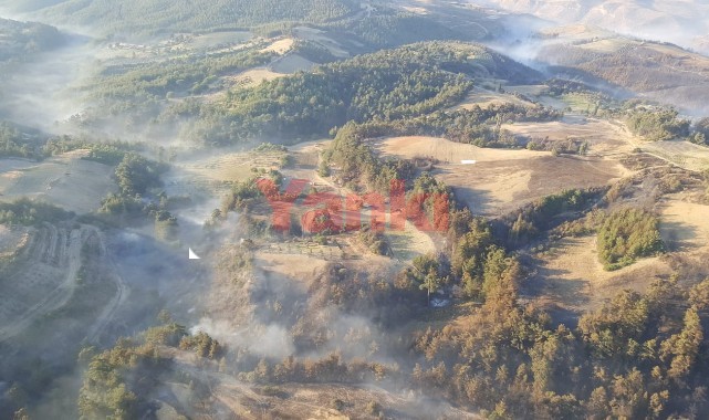 Manisa Gördes orman yangını 19 saat sonra kontrol altında