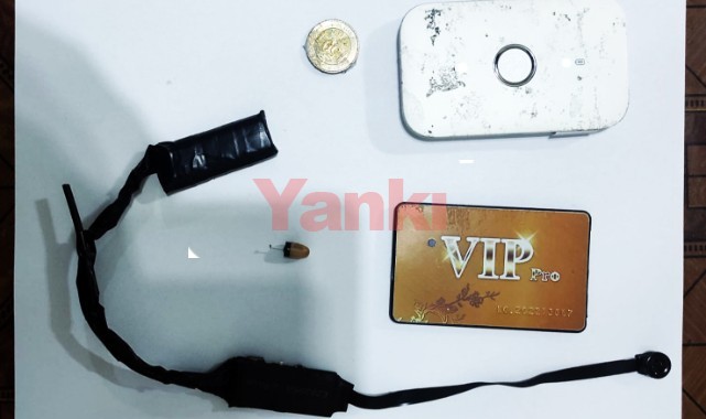 Turgutlu'da ehliyet sınavına kopya düzeneğiyle girmeye çalıştı!