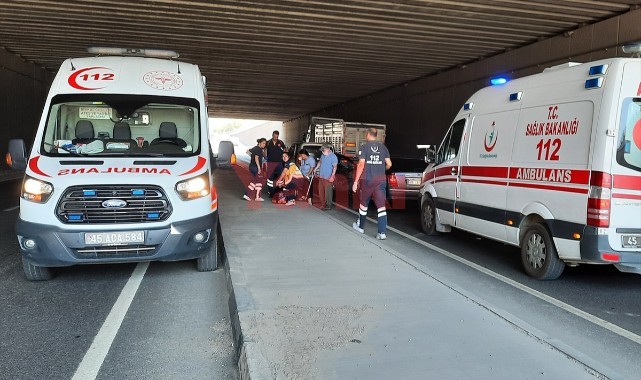 Turgutlu'da zincirleme kaza: 2 yaralı
