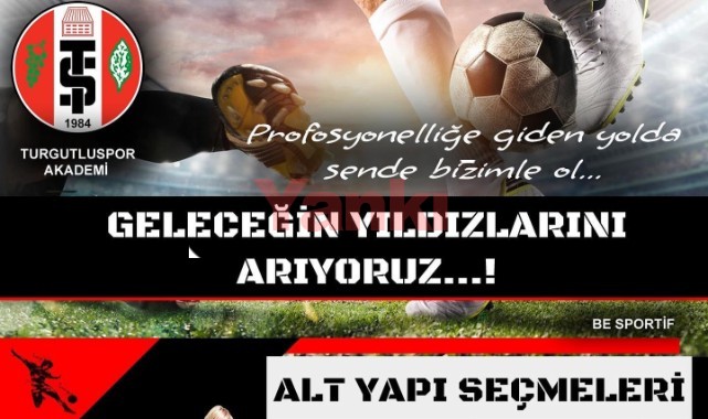 Turgutluspor’da altyapı seçmeleri 18 Temmuz’da başlıyor