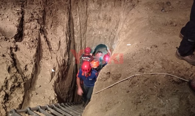 3 metrelik boş su kuyusuna düşen 2 yaşındaki çocuk kurtarıldı