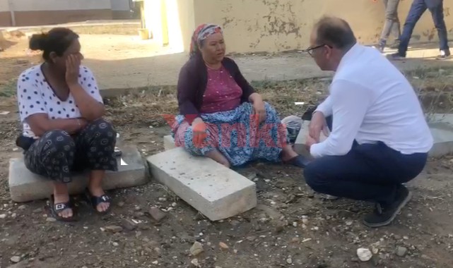 Başkan Akın yağmurzedeleri ziyaret etti