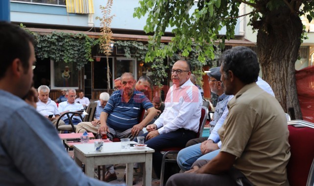 Çetin Akın Kahvehane Ziyaretlerinde Vatandaşlarla Buluştu
