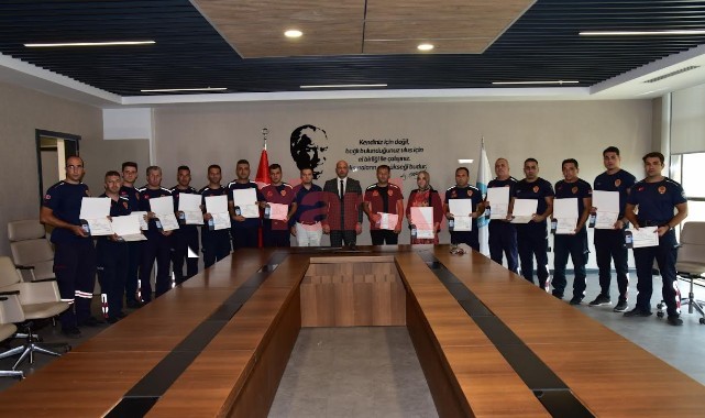 İtfaiyeciler drone ehliyetlerini aldı