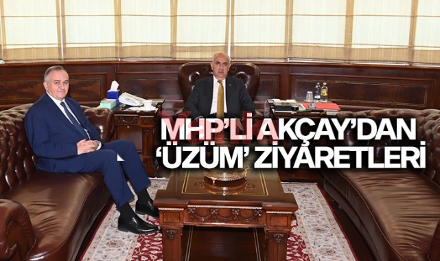MHP'li Akçay'dan 'Üzüm' Ziyaretleri