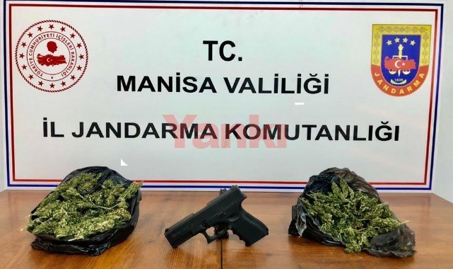 Araçta 1 kilo 100 gram kubar ve tabanca ele geçirildi: 1 gözaltı