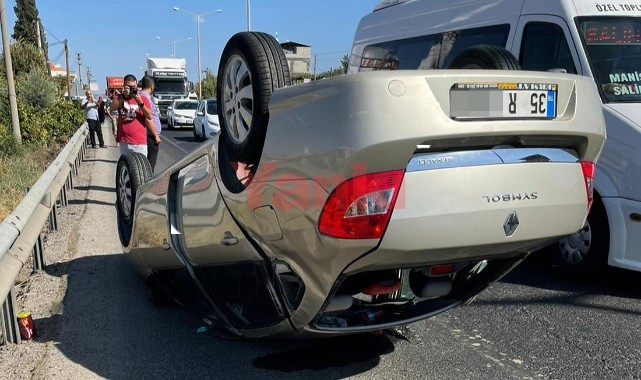 Otomobil takla attı: 1'i çocuk 4 yaralı