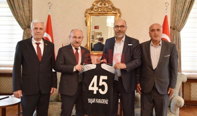 Başkan Daşkan ve yöneticilerden Vali Karadeniz'e ziyaret