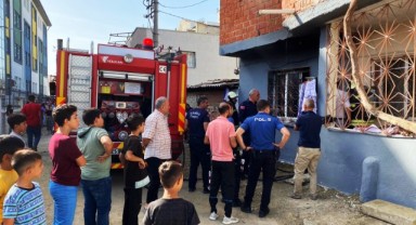 Müstakil ev yangında hasar gördü