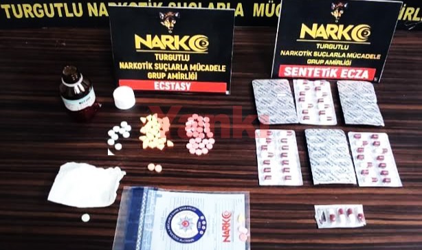 Turgutlu’da 159 uyuşturucu hapla yakalanan şahıs tutuklandı
