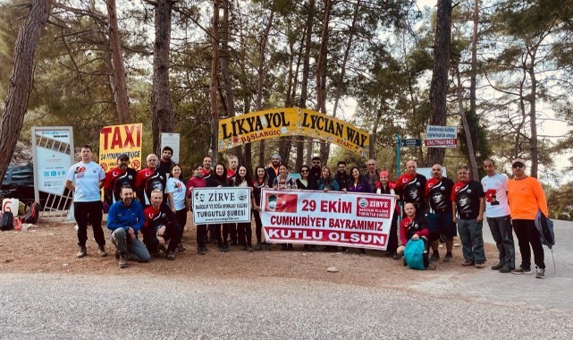 Zirve dağcıları Likya Yolu parkurundaydı