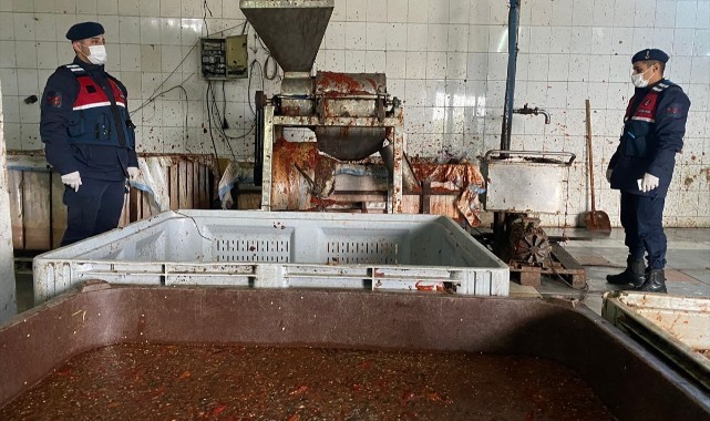 Bağyurdu'nda salça üretimi yapılan çiftlik mühürlendi