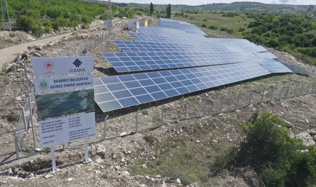 Demirci Belediyesi, GES ile gelir sağlıyor