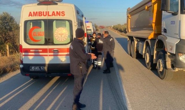 Kamyon ile otomobilin çarpışması sonucu 2 kişi yaralandı