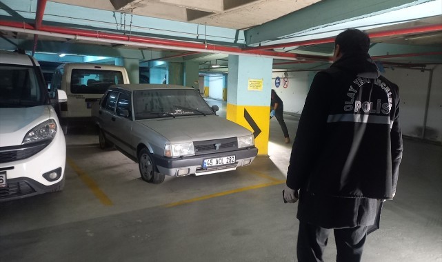 Turgutlu'da çalınan otomobil Manisa'da otoparkta bulundu